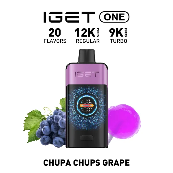 IGET ONE 12000 Puff vape near me Chupa Chups Grape